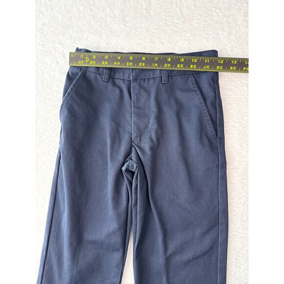 French Toast Adjustable Waist School Uniform Pants Size 10 Slim Navy Blue Chino - Picture 3 of 7